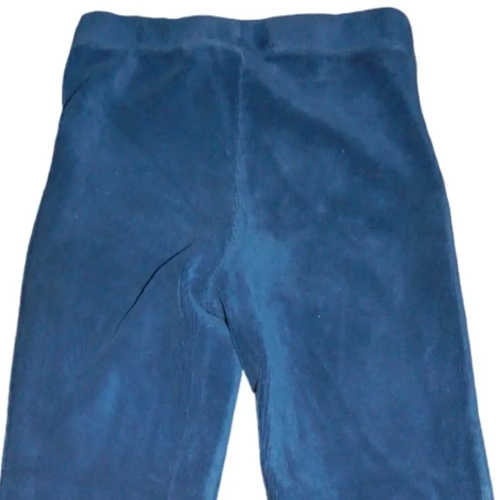 Children’s Place Toddler Girls 4T Blue Ribbed Velvety Stretch Leggings